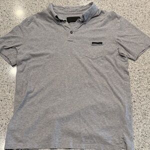 Prada Men's Gray Polo Shirt